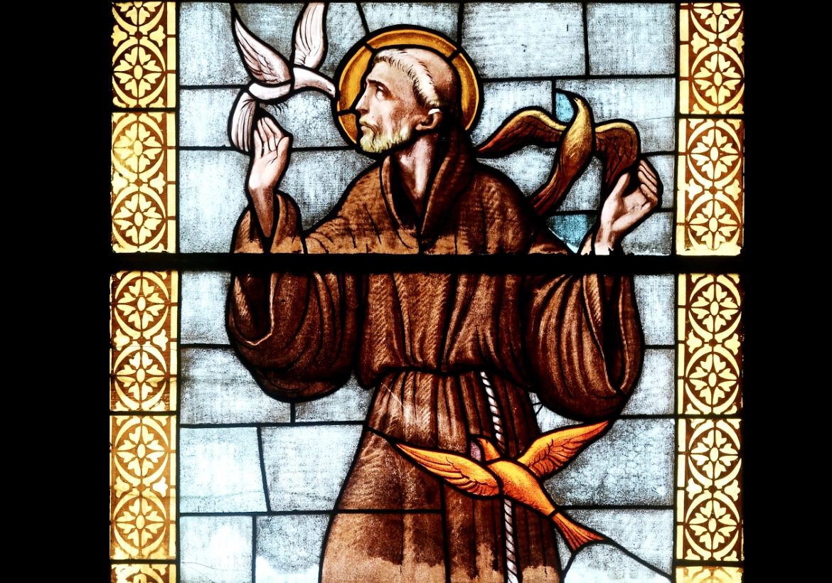 Vitrail de Saint François d'Assise